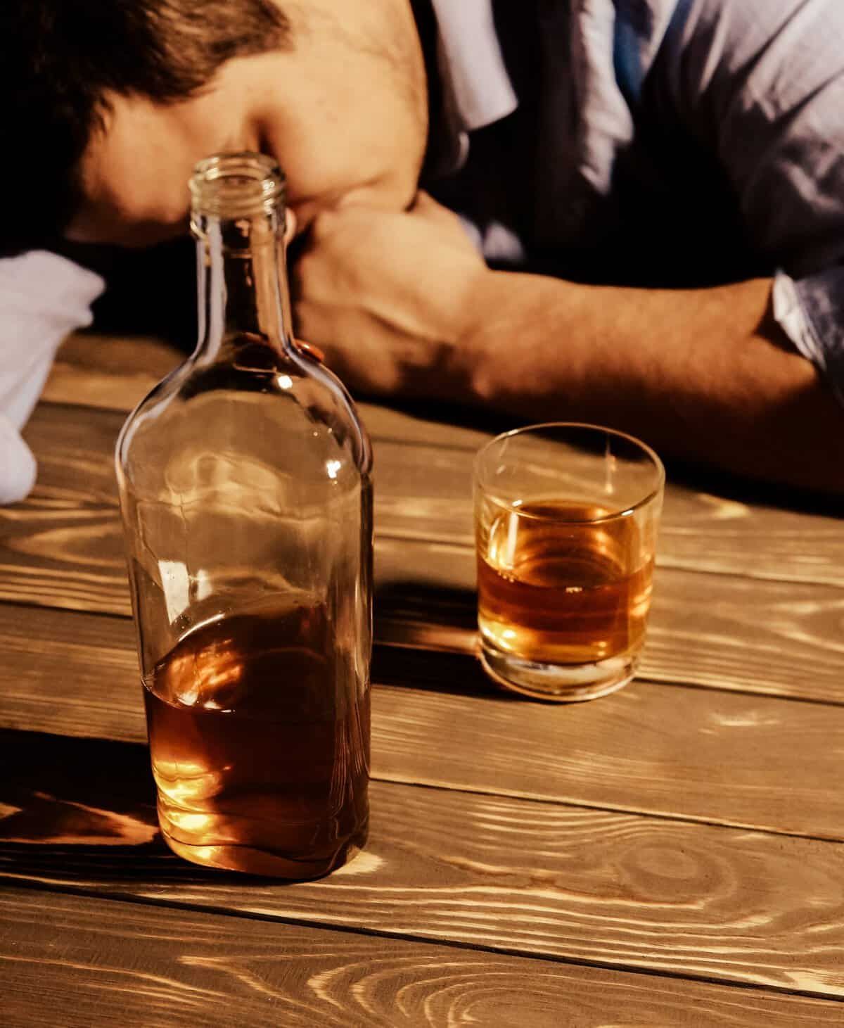 person with alcohol addiction