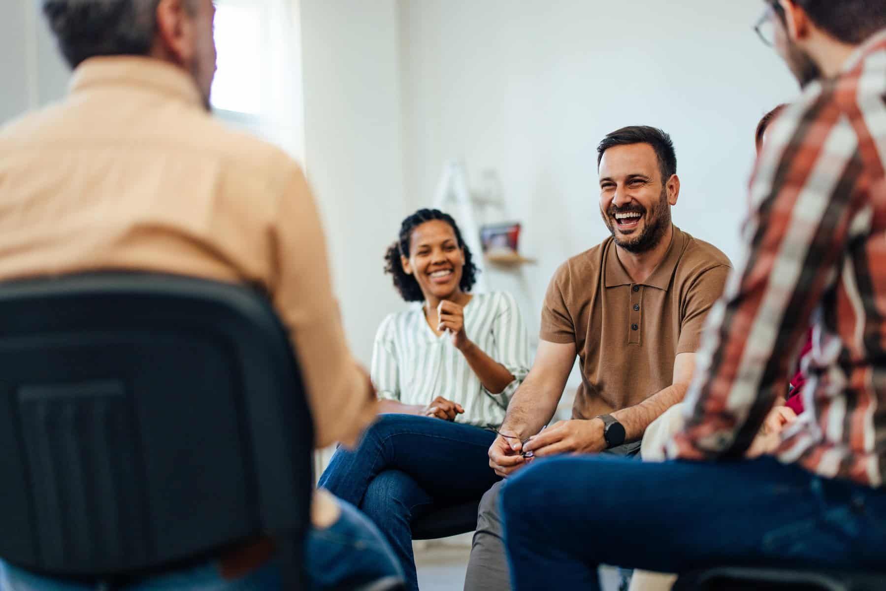 peer support group meets during our cocaine addiction treatment program in Atlanta