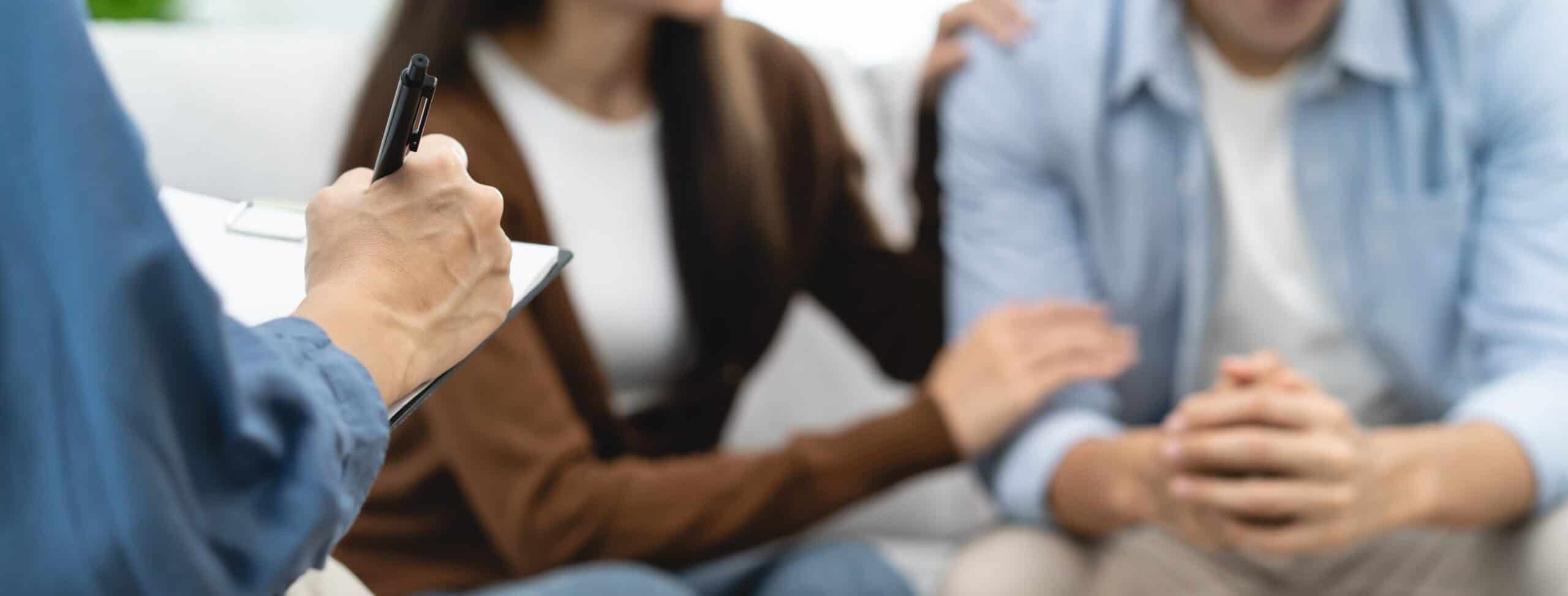 couple in family therapy in Atlanta