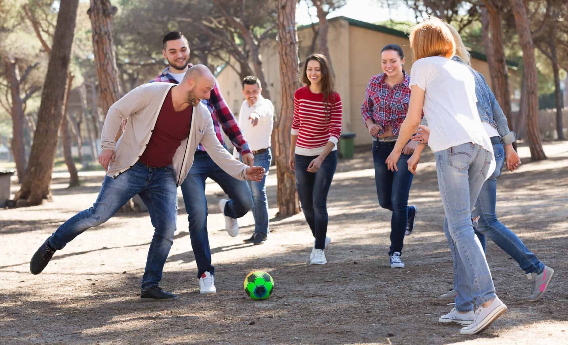 outdoor soccer for recreation at Alpharetta drug rehab